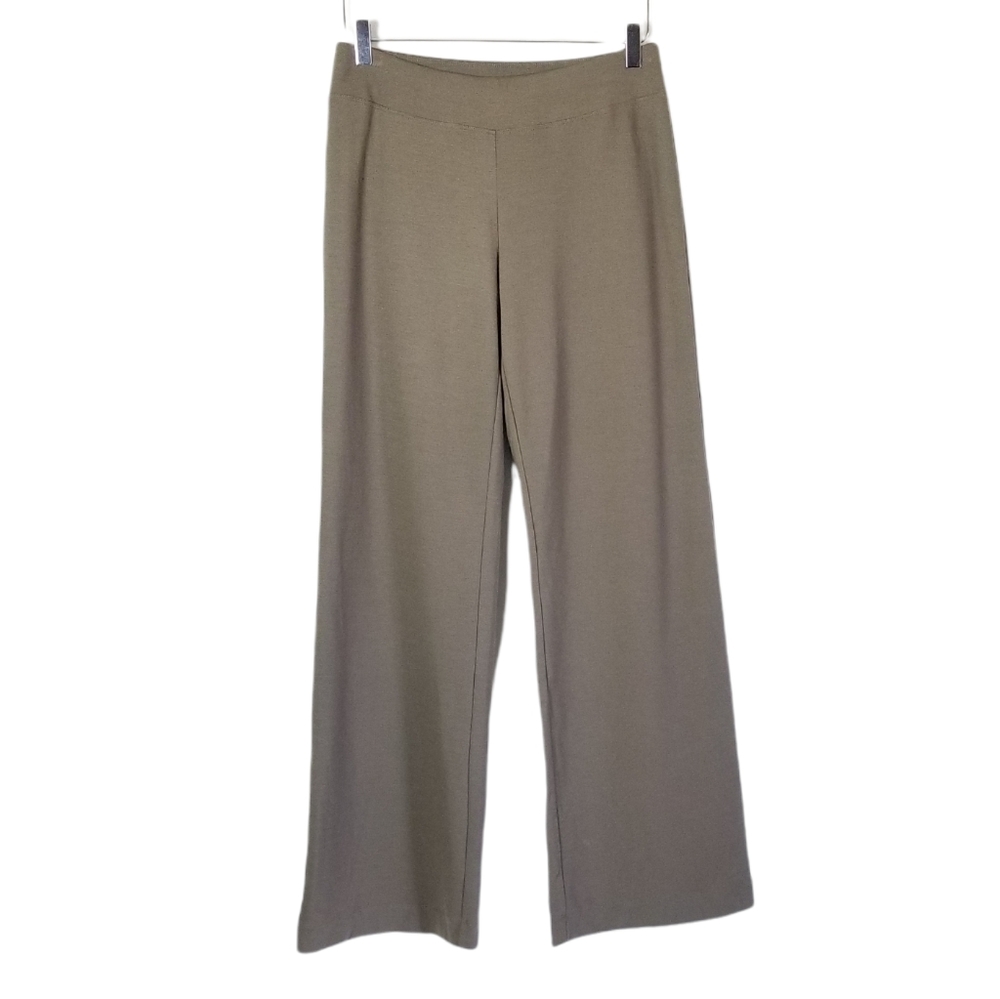 SOMA Intimates Perfect Ponte Contour Pant Olive Green Size S Wide Leg Casual